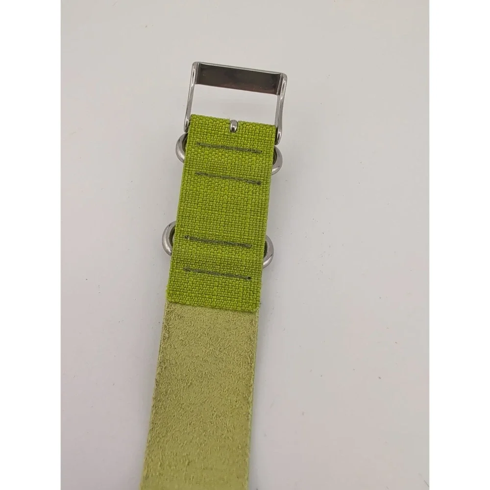 Timex Weekender Indiglo Unisex Watch 38mm Case Green Band- New Battery